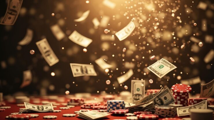 Live Dragon Tiger table with dealer and betting chips on cv777 platform